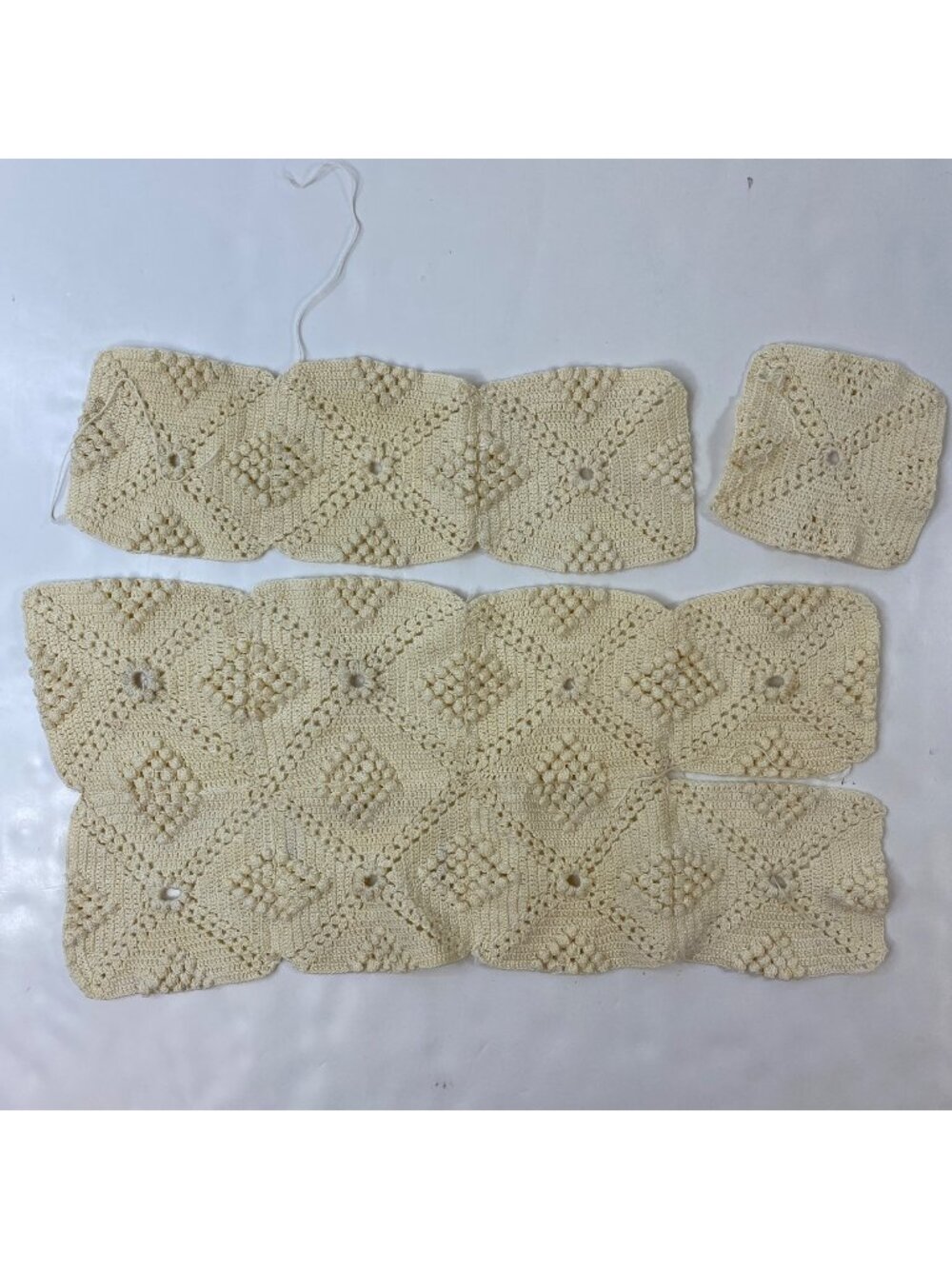 Handmade Crochet Squares Unfinished Project